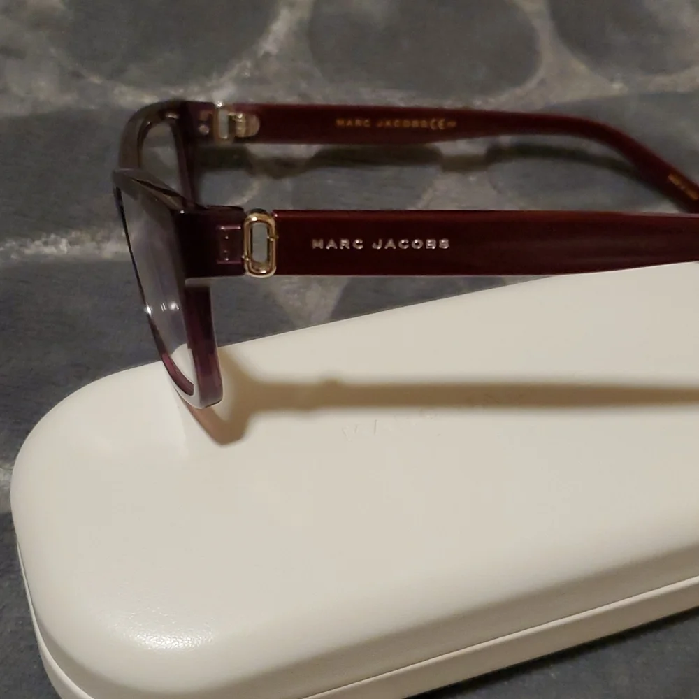 Marc Jacobs 55 mm‎ women's violet glitter eyeglasses frames